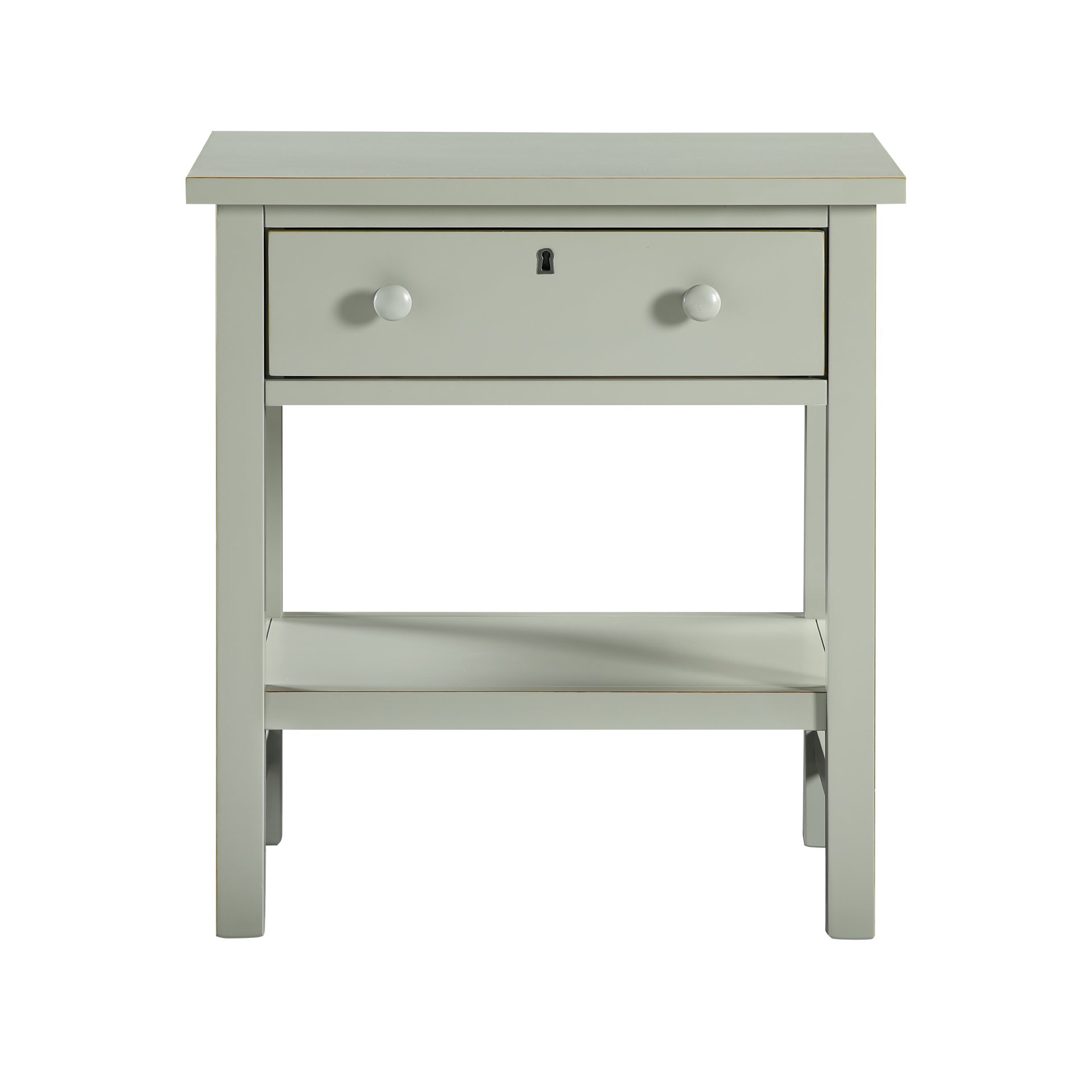 Finley - 1 Drawer Storage Nightstand - Antique Gray - Image 8
