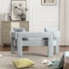 Modern Loveseat Sofa, Comfy Upholstered 2 Seater Sofa - Mint Green - Image 12