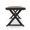 Outdoor Dining Bench - Antique Matte Black - Image 6