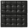 Harrison - Small Square Coffee Table Storage Ottoman - Black - Image 3