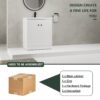 Modern Freestanding Bathroom Vanity Resin Sink With Soft Close Cabinet Doors - White - Image 6