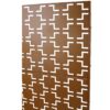 Outdoor & Indoor Freestanding Decorative Privacy Screen For Deck Balcony Patio, Metal Privacy Screen - Brown - Image 12