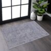 Maval - 2' X 3' Washable Area Rug - Blue / Cream - Image 2
