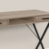 Computer Desk, Home Office, Laptop, Left Right Set-Up, Storage Drawers, Work, Contemporary, Modern - Taupe - Image 2