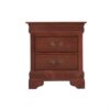 Louis Phillipe - Elegant Nightstand - Cherry - Image 4