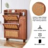 The Modern Minimalist Shoe Cabinet, Suitable For A Variety Of Styles Including Nordic, Japanese, And Industrial - Walnut - Image 7