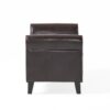 Hayes Contemporary Armed Storage Bench With Button Tufting - Brown - Image 10