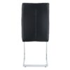 Luxurious And Minimalist Chair Covers, 2 High Elasticity Dining Chairs Metal Arched Legs - Black / Silver - Image 17