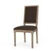 French Country Style Dining Chair Set With Upholstered Seats And Cane Backrest - Brown - Image 7