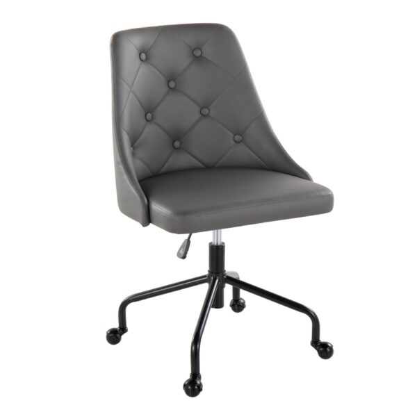 Marche - Contemporary Adjustable Office Chair With Casters - Black / Gray