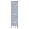 Lockers For Employees With 3 Door Storage Locker Durable For Gym, School, Office - Gray - Image 6