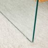 Elegant Coffee Table With Double Drawers And Transparent Glass Sides - Wood - Image 15