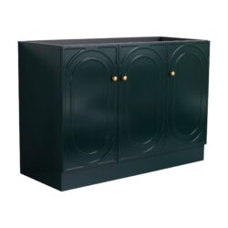 Contemporary 48" Freestanding Bathroom Vanity With Soft Close Cabinet Doors, Excluding Sink - Dark Green