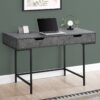 Computer Desk For Home Office, Laptop, Storage Drawers, Versatile Placement - Gray - Image 10