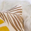 Autumn Vibes Leaf Accent Pillow With Matching Back - Yellow - Image 6