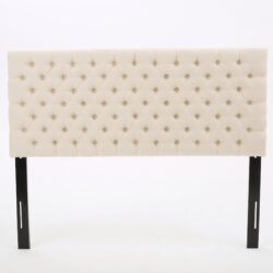 Annecy - Contemporary Upholstered Full / Queen Fabric Headboard - Beige