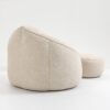 Bedding Bean Bag Sofa Chair High Pressure Foam Bean Bag Chair Adult Material With Padded Foam Padding Compressed Bean Bag With Footrest - Beige - Image 17