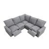 Power Recliner Chair Home Theater Seating Soft Chair With USB Port For Living Room, Bedroom, Theater Room - Gray - Image 10