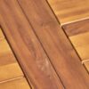 Della - Modern Industrial Dining Table With Acacia Wood Top - Teak - Image 9