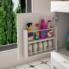 43" Bathroom Vanity, Multi Functional Cabinet With Doors And Drawer - White - Image 11