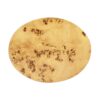 Nebula - Accent Oval Pillar Side Table - Warm Natural Brown Burl - Image 5