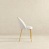 Marion - Mid-Century Modern Dining Chair (Set of 2) - Gold / White - Image 4