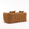 Soft Beanbag Chair With High Resilience Foam Core For Two People - Yellow - Image 18