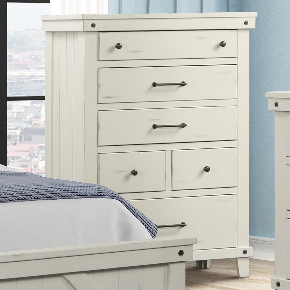 6 Drawer Chest - White - Image 2