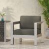 Aviara - Club Chair Outdoor Seating Aluminum - Natural - Image 2