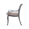 Sparta - Modern Dining Arm Chair - Dupione Brown - Image 5
