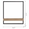 Wall Shelf, Wall Hanging Decor, Home Decor Accent - Black / Brown - Image 6