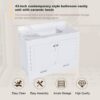 43" Bathroom Vanity, Multi Functional Cabinet, Doors And Drawer - White - Image 5