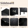 Stylish Storage Cabinet Sideboard With Unique Geometric Circle Door Design - Black - Image 6