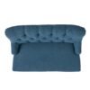 Nicole - French Style Upholstered Loveseat With Tufted Backrest - Navy Blue - Image 9