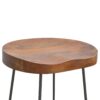 Industrial Chunky Bar Stool - Chestnut - Image 4