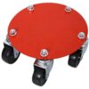 Heavy Duty Snowmobile Dolly V Slide With 2.5" Swivel Casters, Rubber Pad, 1500Lbs Capacity Steel - Red - Image 11