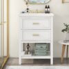Bathroom Vanity With Top Sink, Modern Bathroom Storage Cabinet With 2 Drawers, Single Sink Bathroom Vanity - White - Image 19