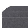 Owen - Coffee Table Storage Ottoman - Slate Gray - Image 5