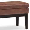 Carlson - Ottoman Bench - Distressed Saddle Brown - Image 6