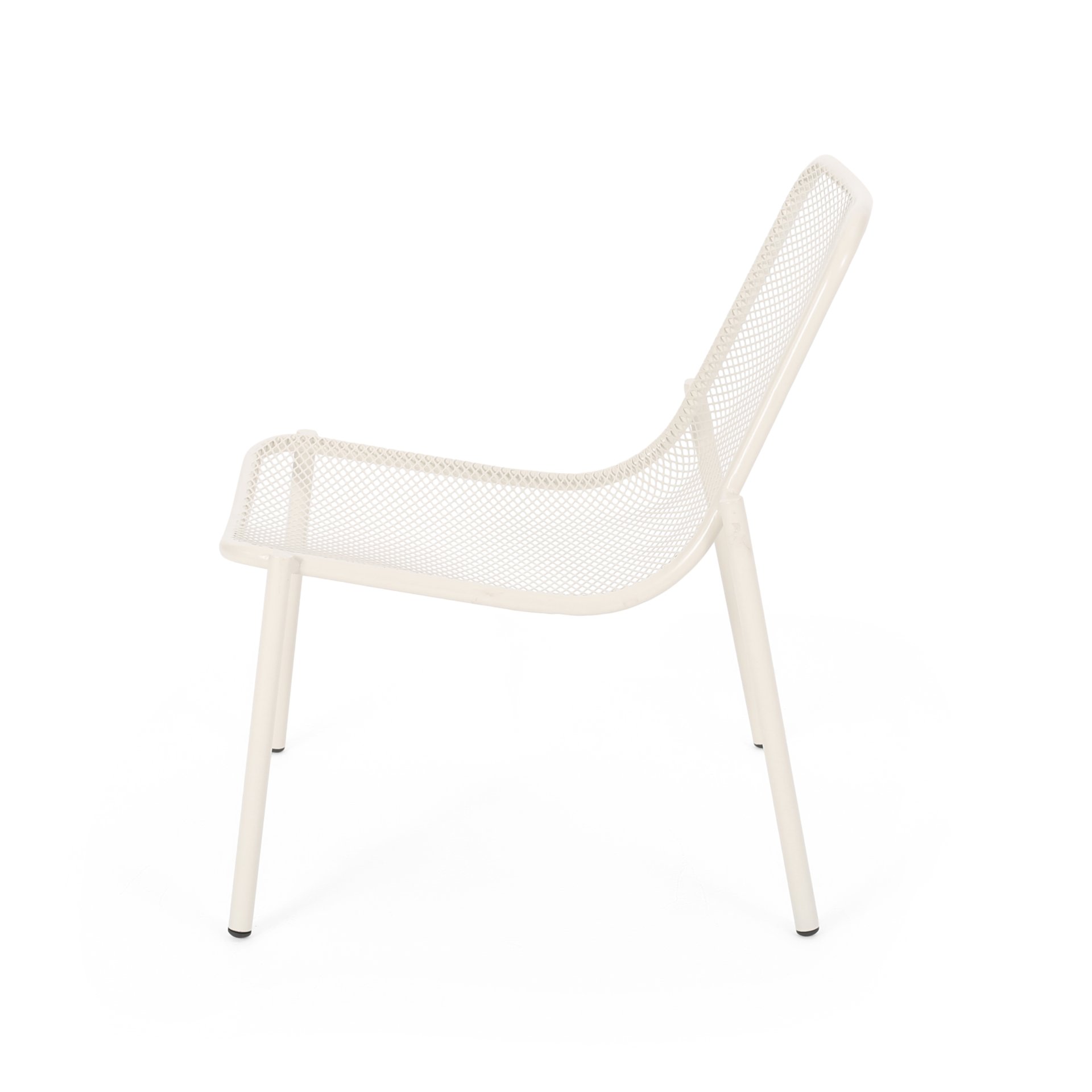 Kincaid - Stackable Iron Chair Outdoor Seating - Matte White - Image 8