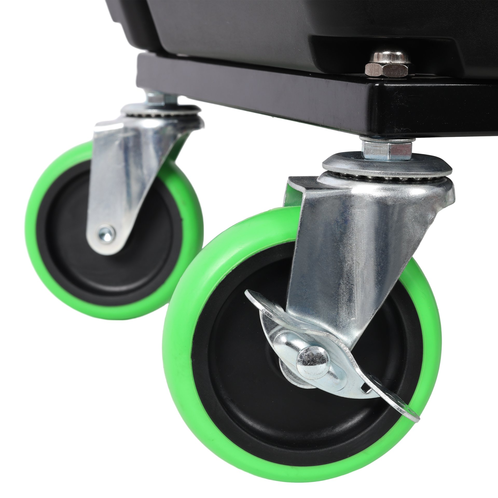 Heavy Duty Mechanic Stool With Wheels And Soft Rubber Cushion And 330Lbs Capacity - Green - Image 13