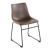 Duke - Industrial Side Chair (Set of 2) - Black / Espresso - Image 2