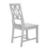Topmax - 5 Piece Rustic Extendable Dining Table Set Round Trestle Table And 4 Cross Back Dining Chairs For Kitchen, Dining Room - Gray - Image 22