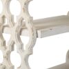 Distressed Wood Shelf Tray, French Country Console Table - Brown / Antique White - Image 8