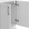 Shaker - Modern, Wide Laundry Cabinet With Faucet And Stainless Steel Sink - White - Image 5