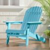 Malibu Transitional Adirondack Chair With Foldable Design - Blue - Image 2