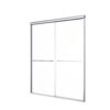 Semi Frameless Double Sliding Shower Door With 1 / 4" Sgcc Tempered Glass - Chrome - Image 15