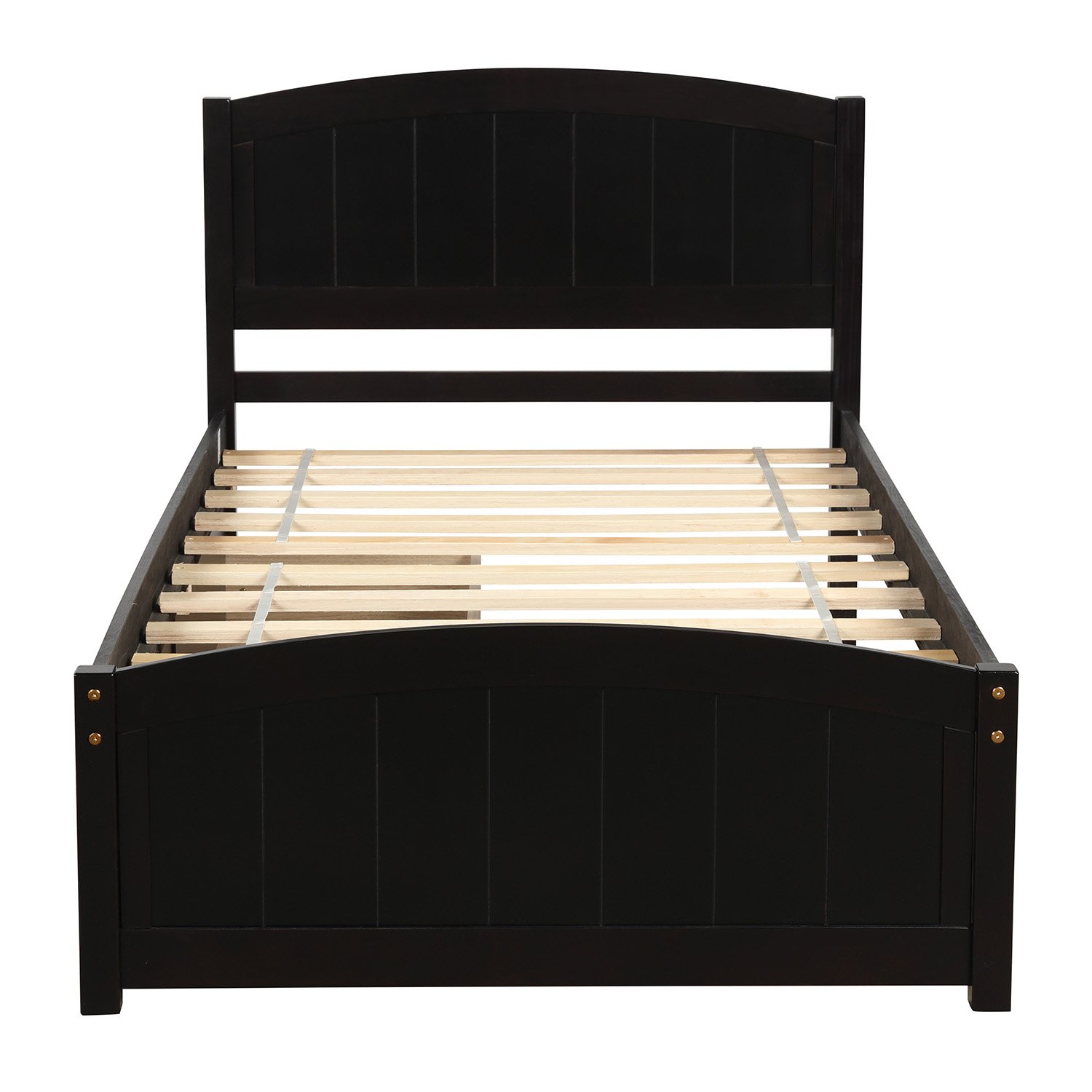 Twin Size Platform Bed With Two Drawers - Espresso - Image 2