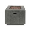 Modern Iron Square Fire Pit With 50, 000 Btu Output - Stone Gray - Image 10