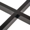 Modern Bar Height Dining Table, Rubberwood Legs And Laminate Table Top - Gray / Black - Image 10
